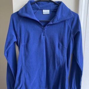 Blue Columbia quarter zip sweatshirt size S